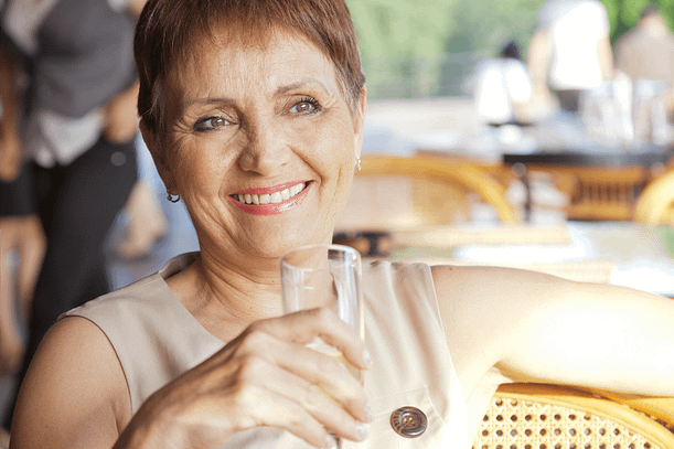 Relaxed woman